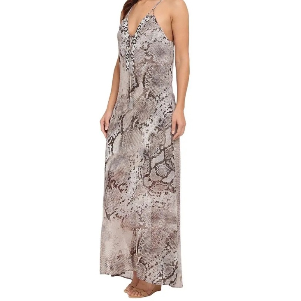 Hale Bob Snake-Print Halter Maxi Dress - Picture 2 of 16